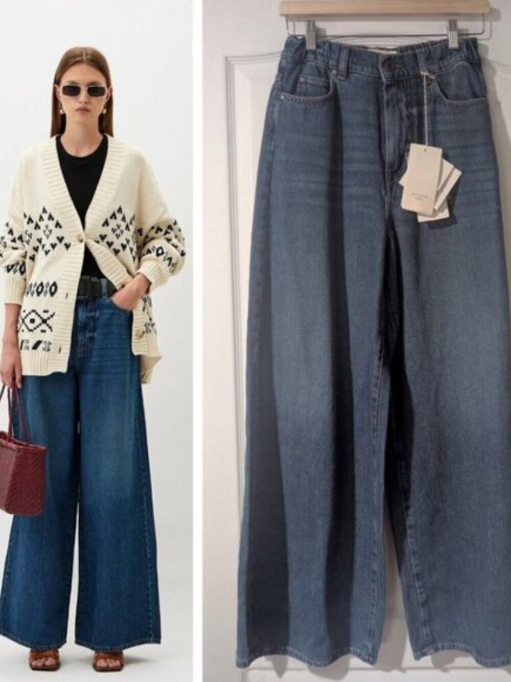 Weekend MaxMara | Abitata Blue Wide Leg Jeans